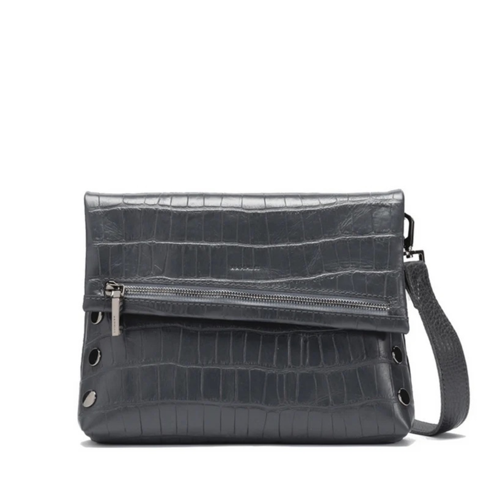 Hammitt gray VIP Crocco crossbody bag